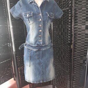 80s Style Denim Dress Size S